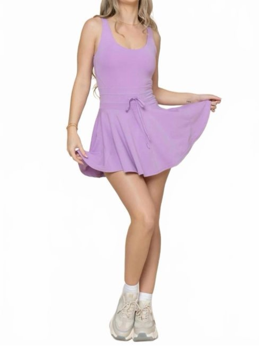 POPFLEX Twirl Athletic Dress in Mystic Purple XL